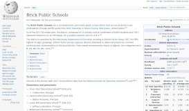 
							         Brick Public Schools - Wikipedia								  
							    