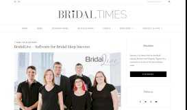 
							         BridalLive - Software for Bridal Shop Success - Bridal Times								  
							    