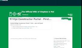 
							         Bridge Constructor Portal - First20 | Stephen Wiki | FANDOM powered ...								  
							    