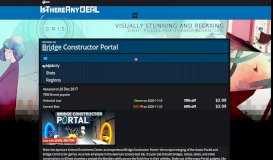 
							         Bridge Constructor Portal - Info - IsThereAnyDeal								  
							    