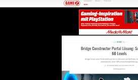 
							         Bridge Constructor Portal Lösung: So löst ihr alle 60 Levels - GameZ.de								  
							    