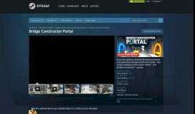 
							         Bridge Constructor Portal w serwisie Steam								  
							    