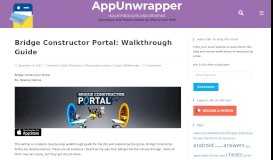 
							         Bridge Constructor Portal: Walkthrough Guide | AppUnwrapper								  
							    