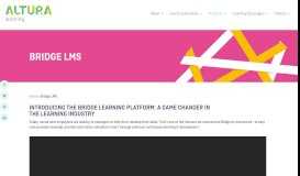 
							         Bridge LMS - Altura Learning								  
							    