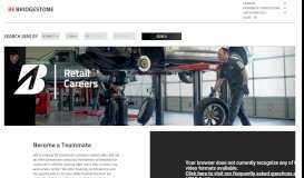 
							         Bridgestone Retail Jobs & Careers - BeBridgestone.com								  
							    