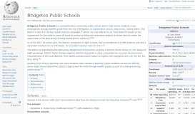 
							         Bridgeton Public Schools - Wikipedia								  
							    