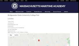 
							         Bridgewater State University College Fair | Massachusetts Maritime ...								  
							    