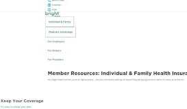 
							         Bright Health Individual & Family Health Insurance Member ...								  
							    