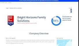 
							         Bright Horizons Family Solutions - Great Place To Work United States								  
							    
