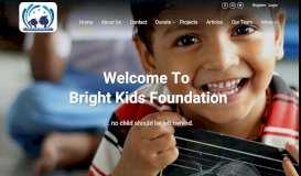 
							         Bright Kids Foundation: Home								  
							    