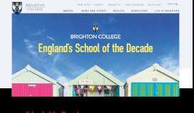 
							         Brighton College | Independent School of the Year								  
							    