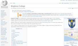 
							         Brighton College - Wikipedia								  
							    