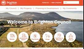
							         Brighton Council – Your online portal for Council information ...								  
							    