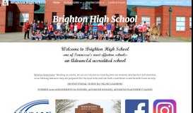 
							         Brighton High School								  
							    