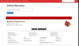
							         Brighton High School - TSSAA Portal								  
							    