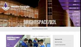 
							         Brightspace/D2L: Middle Georgia State University								  
							    