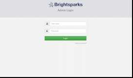
							         Brightsparks Portal								  
							    
