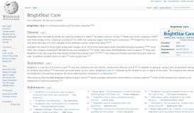 
							         BrightStar Care - Wikipedia								  
							    
