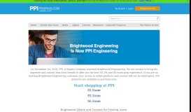 
							         Brightwood Engineering is Now PPI Engineering								  
							    