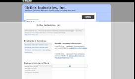
							         Brilex Industries, Inc. - Supplier of fabrication, fabricators, forklifts ...								  
							    