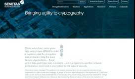 
							         Bringing agility to cryptography - Senetas								  
							    