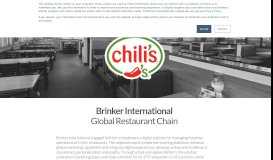 
							         Brinker International Global Restaurant Chain								  
							    
