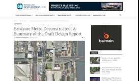 
							         Brisbane Metro Deconstructed: A Summary of the Draft Design Report								  
							    