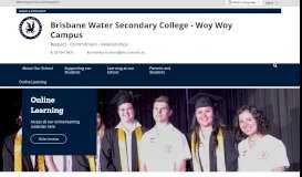 
							         Brisbane Water Secondary College - Woy Woy Campus: Home								  
							    