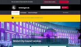 
							         Bristol City Council home page - bristol.gov.uk								  
							    