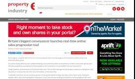
							         Britain's biggest conveyancer launches real-time online sales ...								  
							    