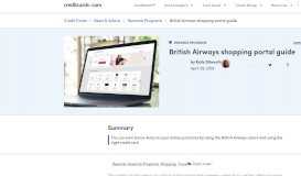 
							         British Airways shopping portal guide - CreditCards.com								  
							    