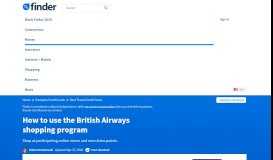 
							         British Airways shopping program | finder.com								  
							    