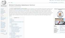 
							         British Columbia Ambulance Service - Wikipedia								  
							    