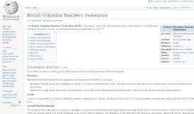 
							         British Columbia Teachers' Federation - Wikipedia								  
							    