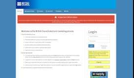 
							         British Council Electronic Tendering Site - Home								  
							    