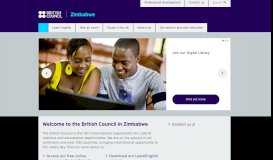 
							         British Council | Zimbabwe								  
							    