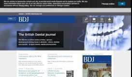
							         British Dental Journal - Nature								  
							    