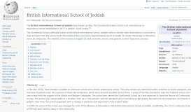 
							         British International School of Jeddah - Wikipedia								  
							    