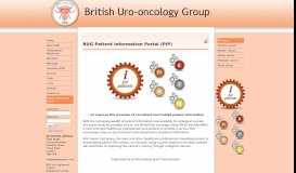 
							         British Uro-oncology group: Patient Information Portal								  
							    