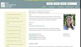 
							         Britny's Nido Class - The Children's House								  
							    