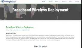 
							         Broadband Wireless Deployment - Vantage Point								  
							    