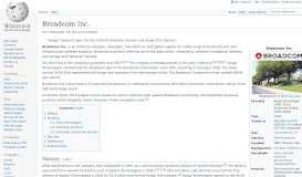 
							         Broadcom Inc. - Wikipedia								  
							    