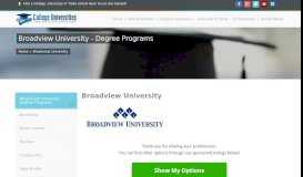 
							         Broadview University | Degree Granting Programs in Utah								  
							    