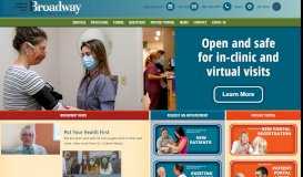 
							         Broadway Medical Clinic: Home Page								  
							    