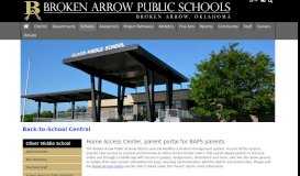 
							         Broken Arrow Public Schools - Home Access Center, parent portal for ...								  
							    