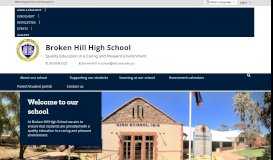 
							         Broken Hill High School: Home								  
							    
