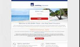 
							         Broker Login - AXA Travel Insurance								  
							    