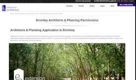 
							         Bromley Architects & Planning Applications | Extension Architecture								  
							    