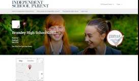 
							         Bromley High School GDST – Independent School Parent :: Directory								  
							    