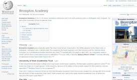 
							         Brompton Academy - Wikipedia								  
							    